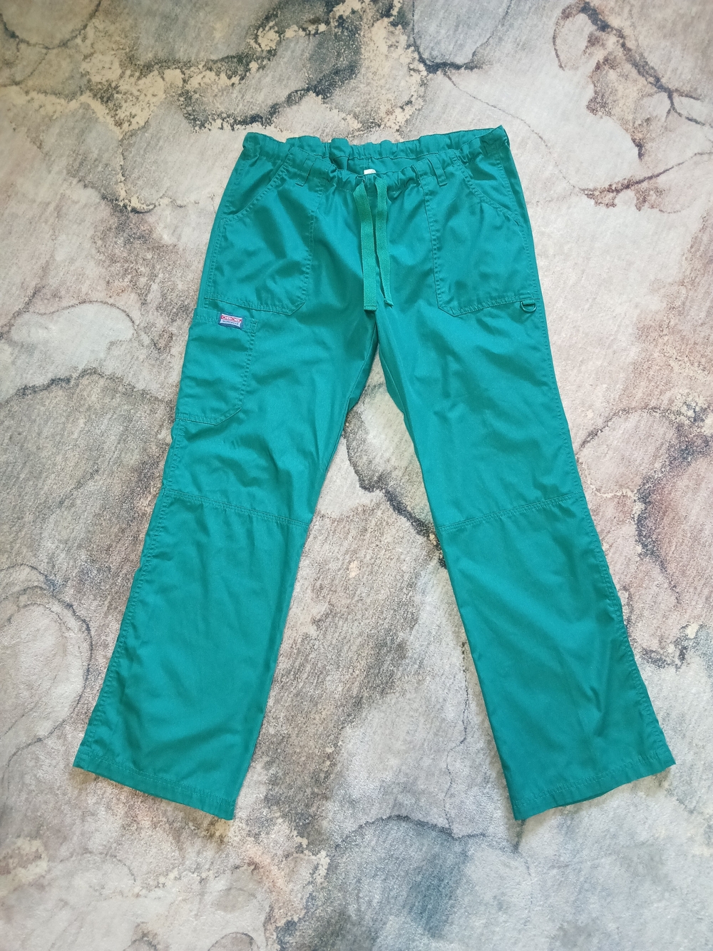 Cherokee Green Drawstring Scrub Pants